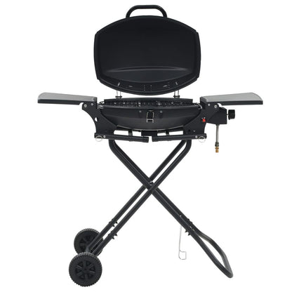 Portable Gas BBQ Grill with Cooking Zone Black S069863460