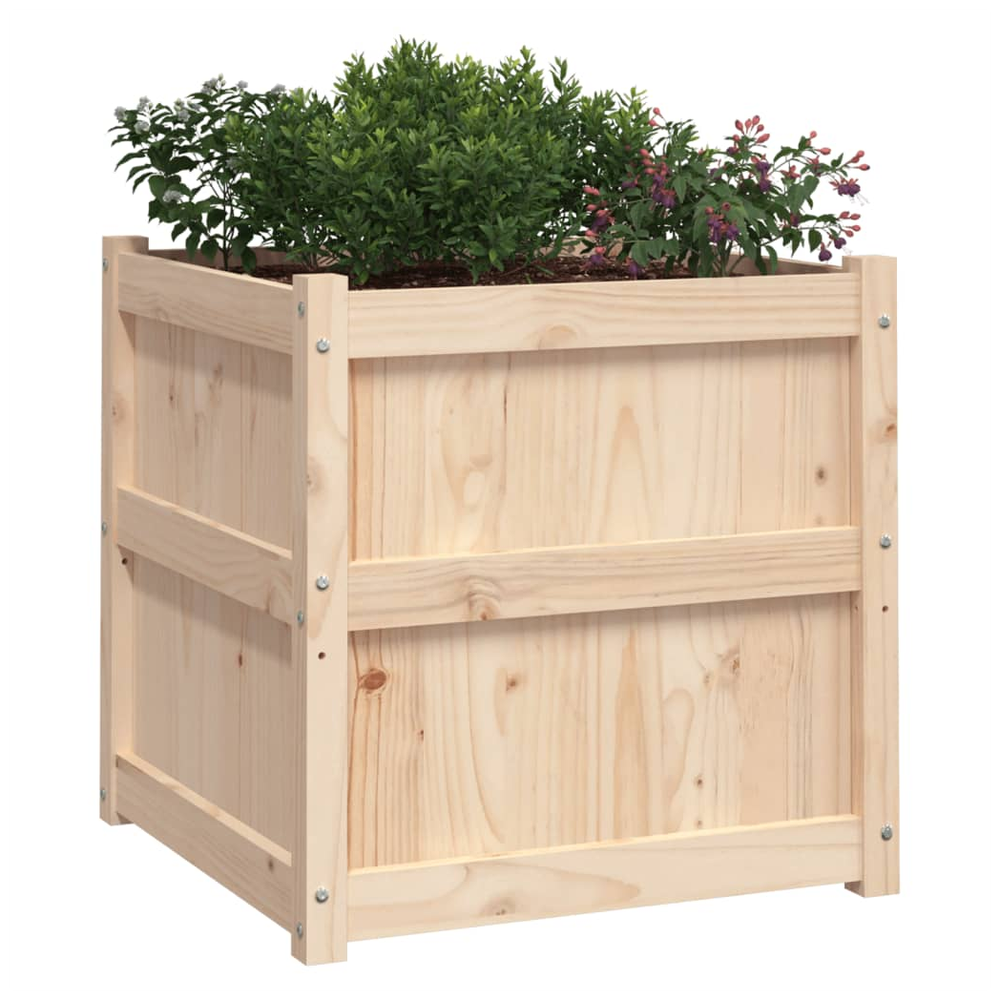 vidaXL Garden Planter 60x60x60 cm Solid Wood Pine S0671384734