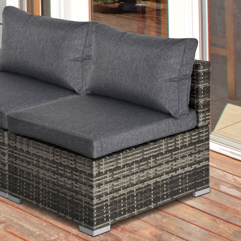 Garden Furniture Rattan Single Sofa with Cushions V067942530