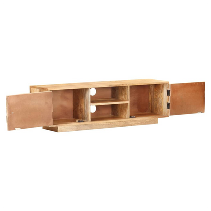 TV Cabinet 116x30x35 cm Solid Mango Wood S0671170131