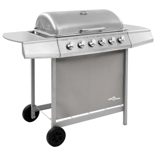 Gas BBQ Grill with 6 Burners Silver (FR/BE/IT/UK/NL only) S069811992