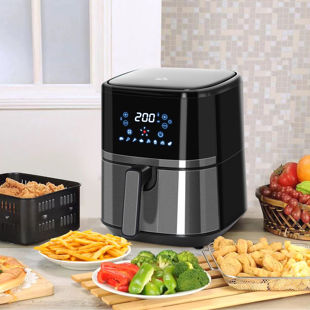 Air Fryer 4.5L 1500W with Digital Display Rapid Air Circulation Timer HOMCOM S0671079474