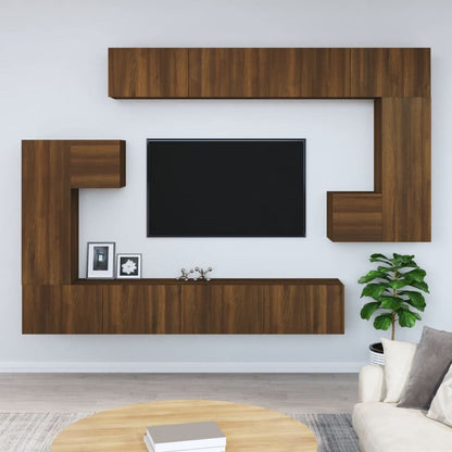 Wall-mounted TV Cabinet White Engineered Wood S0671075069