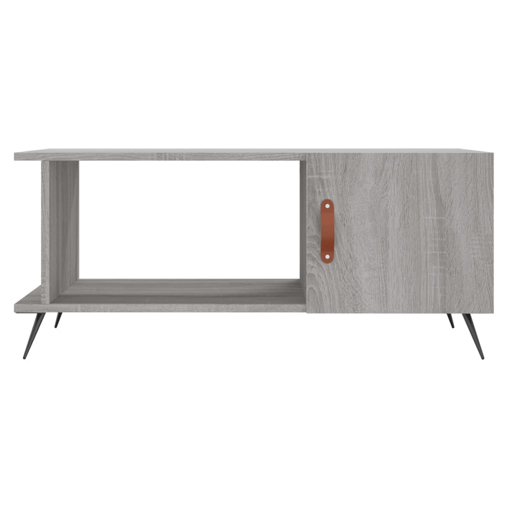 vidaXL Coffee Table Grey Sonoma 90x50x40 cm Engineered Wood S0671256860