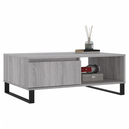 vidaXL Coffee Table Grey Sonoma 90x60x35 cm Engineered Wood S0671256775