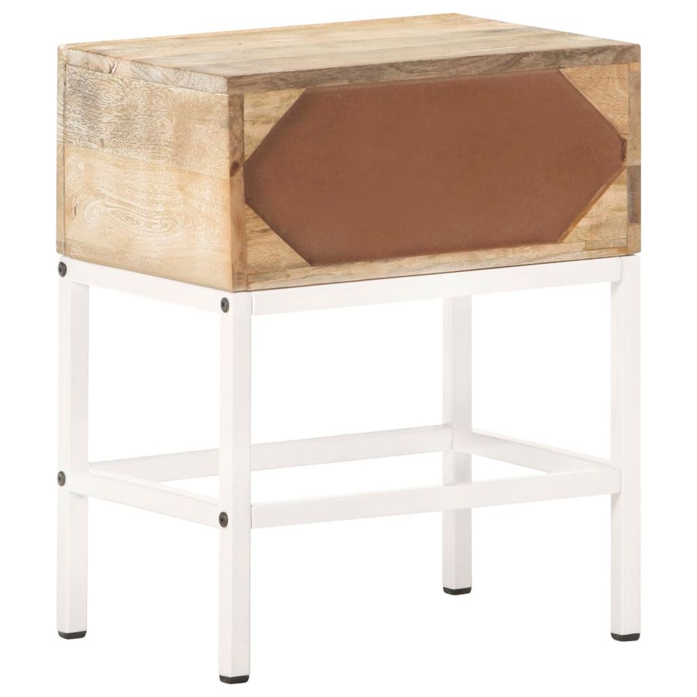 Bedside Table 40x30x50 cm Solid Mango Wood S069807005