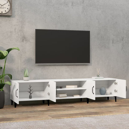 vidaXL TV Cabinet White 180x31.5x40 cm Engineered Wood V0671210726