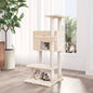 vidaXL Cat Tree with Sisal Scratching Posts Cream 108.5 cm S0671085630