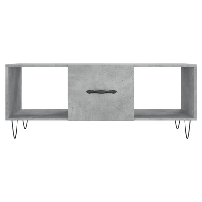 vidaXL Coffee Table Concrete Grey 102x50x40 cm Engineered Wood S0671256899