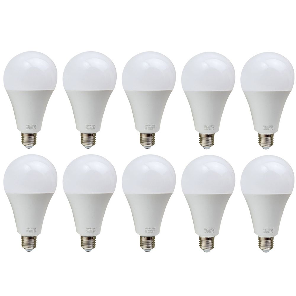 25W E27 Screw LED Light GLS bulbs, Energy Saving Edison Cool White 6000K non dimmable lights V0671114352