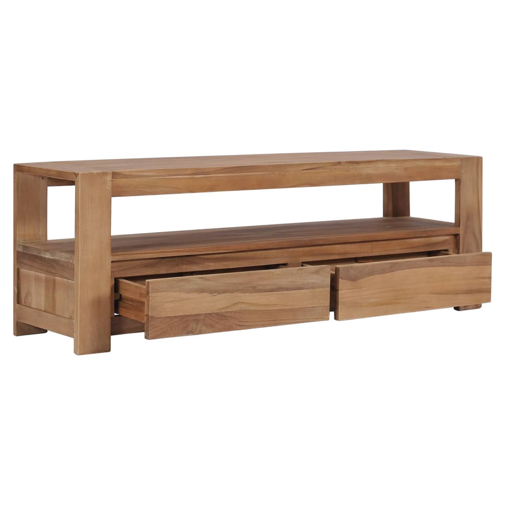 vidaXL TV Cabinet 120x30x40 cm Solid Teak Wood S0671168938