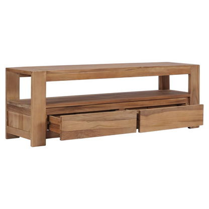 vidaXL TV Cabinet 120x30x40 cm Solid Teak Wood S0671168938