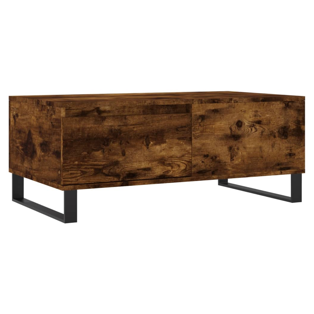 vidaXL Coffee Table Smoked Oak 90x50x36.5 cm Engineered Wood S0671257117