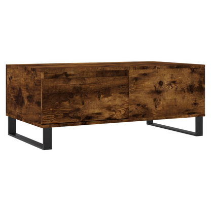 vidaXL Coffee Table Smoked Oak 90x50x36.5 cm Engineered Wood S0671257117