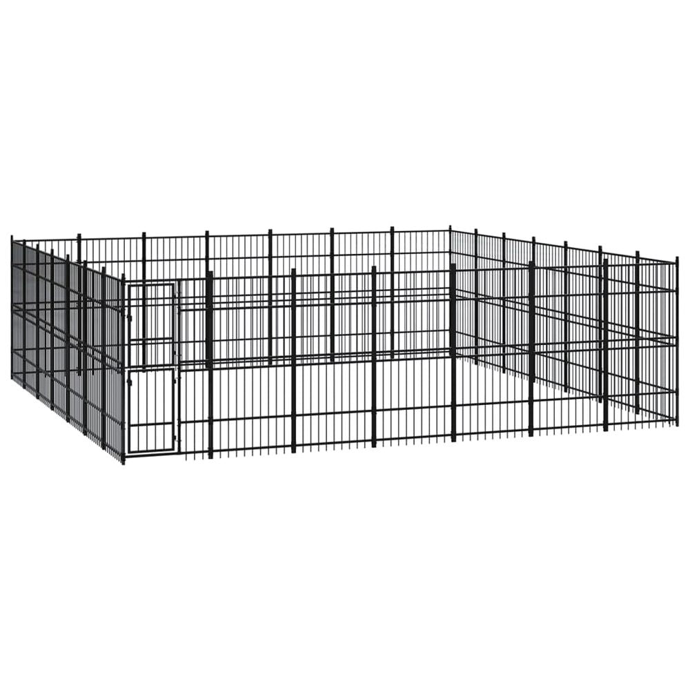 Outdoor Dog Kennel Steel 8.29 m� V067940942