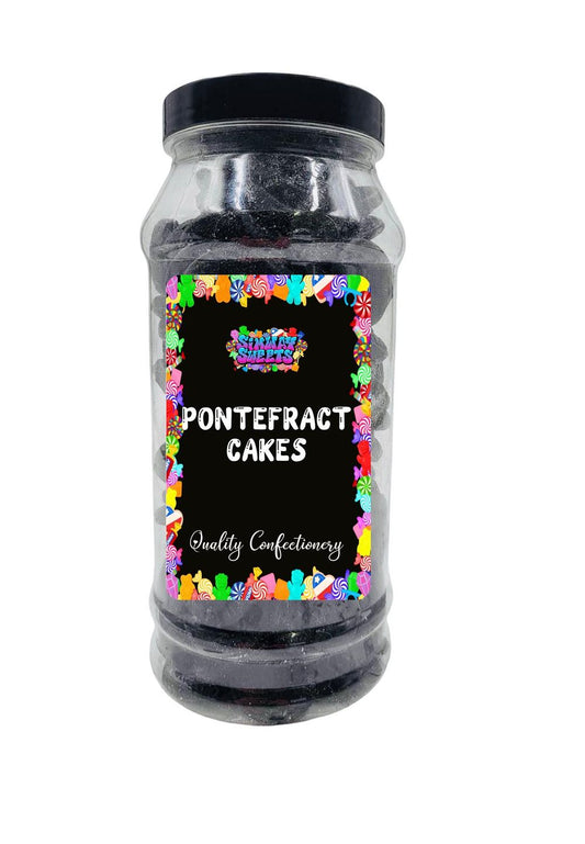 Liquorice Pontefract Cakes Retro Sweets Gift Jar