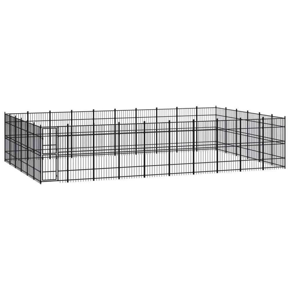 Outdoor Dog Kennel Steel 8.29 m� V067940964