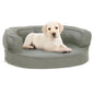 Ergonomic Dog Bed Mattress Linen Look S069864815