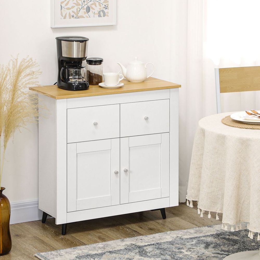 Sideboard Storage Cabinet Freestanding Kitchen Cupboard with Drawers S0671157098