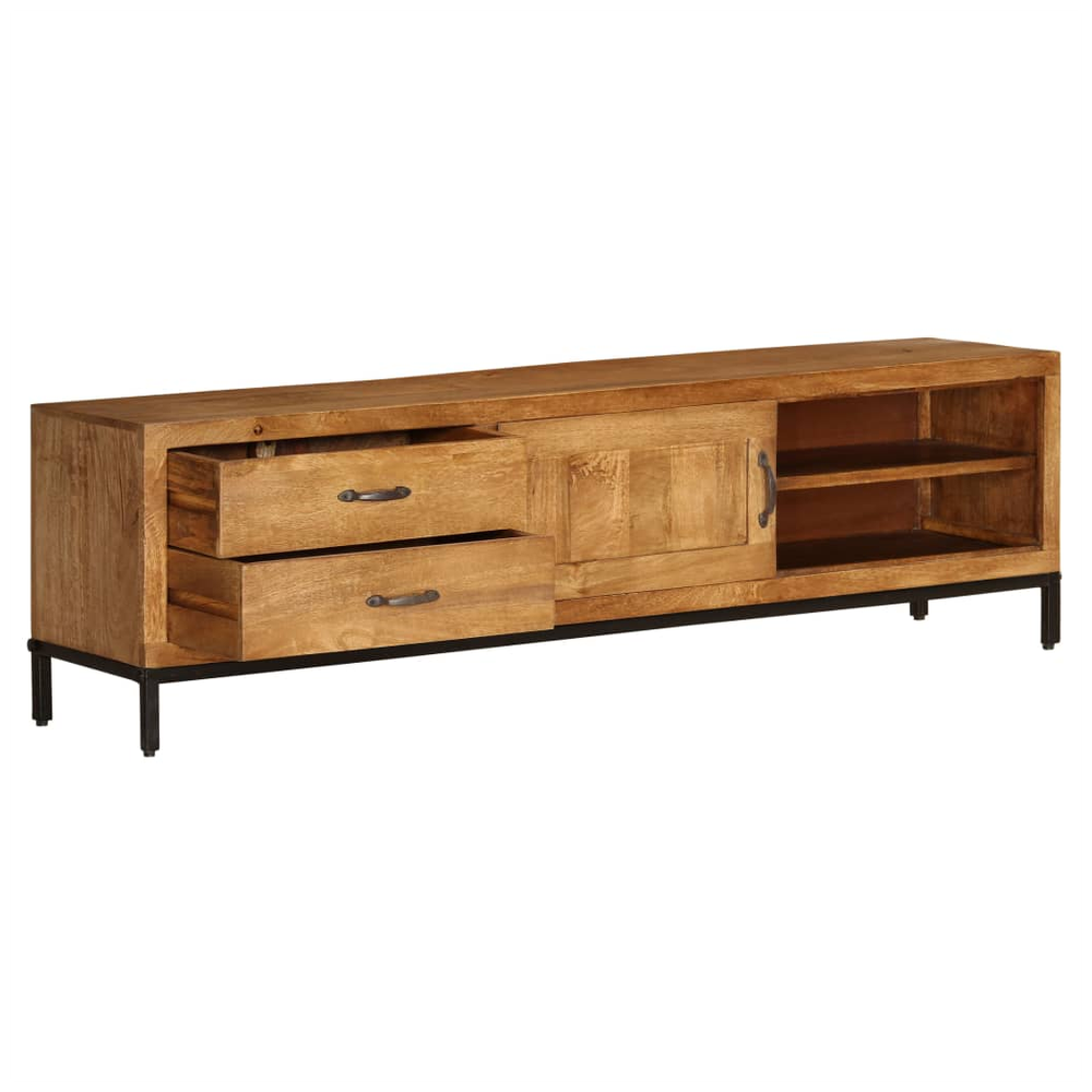 vidaXL TV Cabinet Solid Mango Wood 140x30x40 cm S0671168899