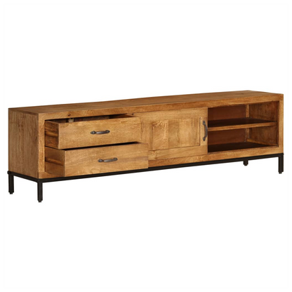 vidaXL TV Cabinet Solid Mango Wood 140x30x40 cm S0671168899