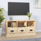 vidaXL TV Cabinet White 100x35x50 cm Engineered Wood S0671159261