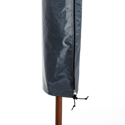 Garden Offset Umbrella Parasol Waterproof Cover-Grey S067941808