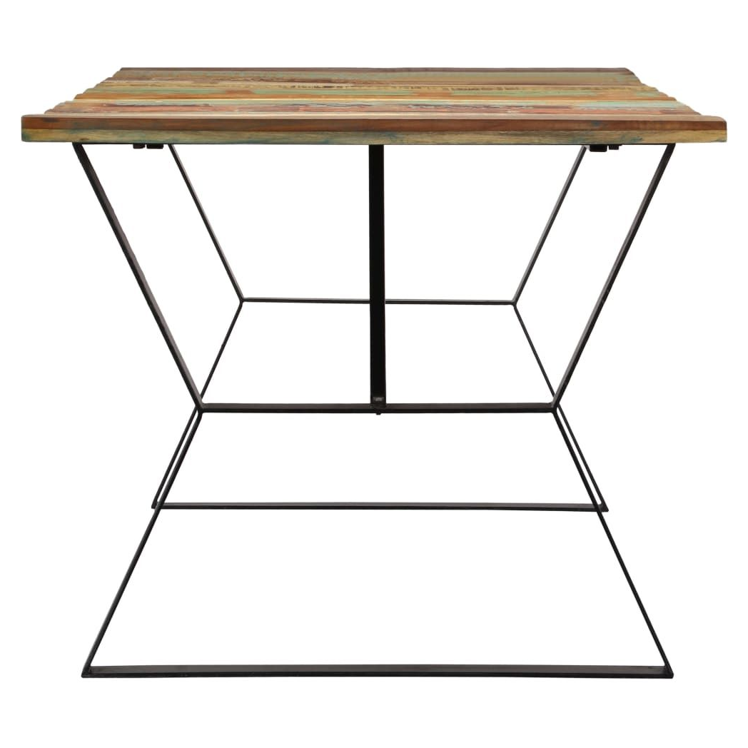 vidaXL Dining Table 180x90x76 cm Solid Reclaimed Wood V0671206157