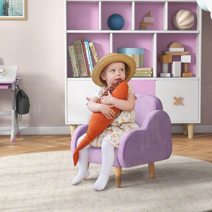 Cloud-Shaped Toddler Armchair, Kids Mini Chair for Playroom, Bedroom - Purple S0671347142