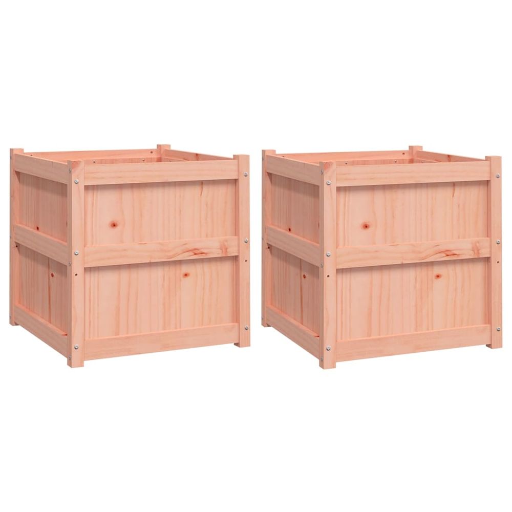 vidaXL Garden Planters 2 pcs Solid Wood Douglas S0671385987