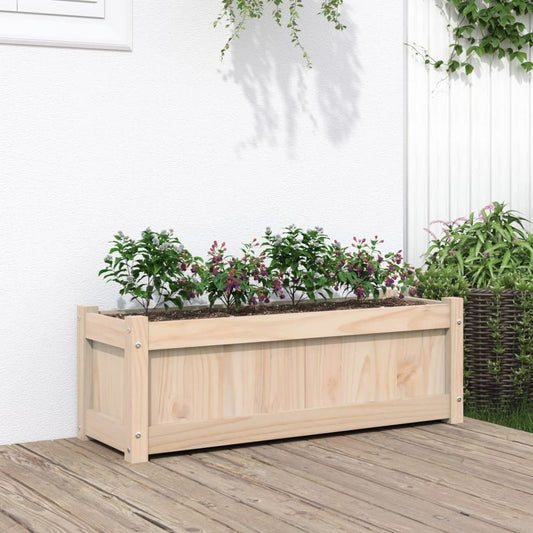 vidaXL Garden Planter 90x31x31 cm Solid Wood Pine S0671383097