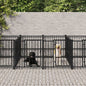 Outdoor Dog Kennel Steel 103 x 198 x 128 cm to 976 x 198 x 128 cm V0671100123