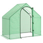 Outsunny Walk-In Portable Greenhouse Mini Grown House Steel Frame Window Green S0671080326