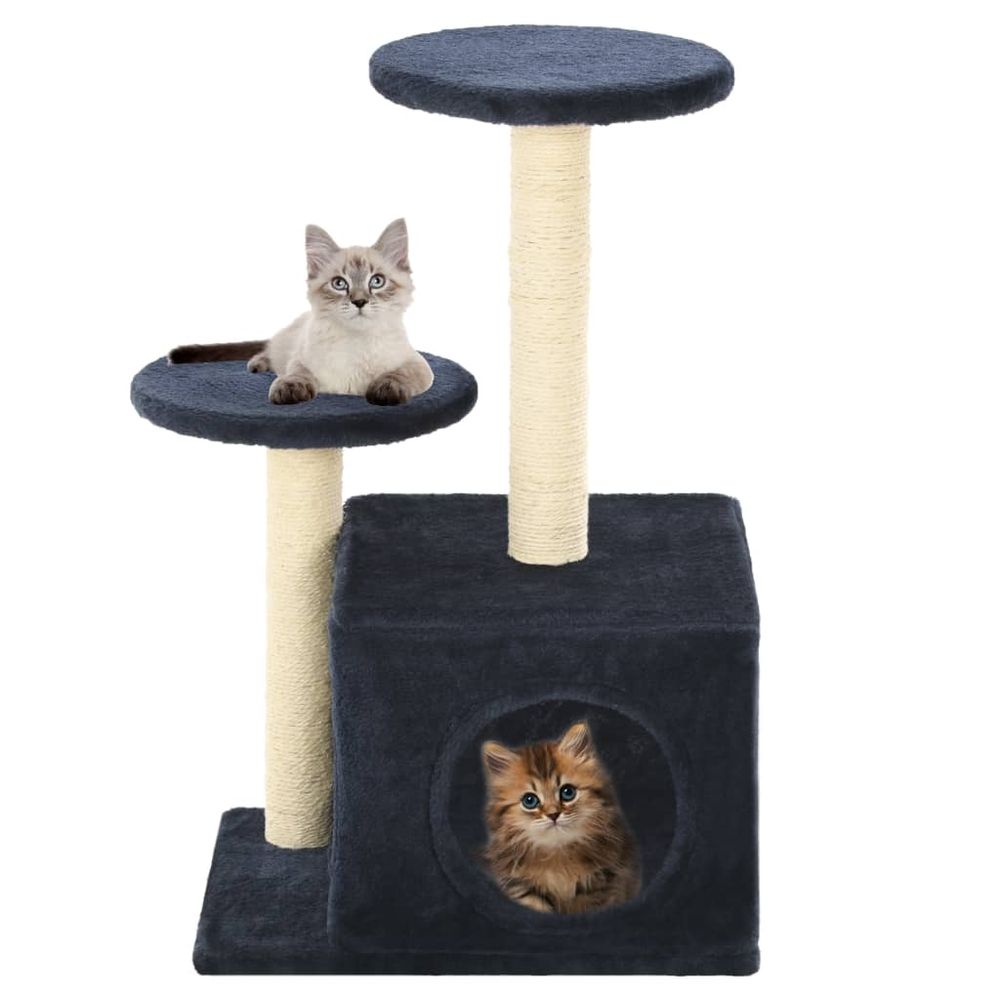 Cat Tree with Sisal Scratching Posts 60 cm S069789353