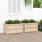 vidaXL Garden Planters 2 pcs Solid Wood Pine S0671383036