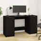 vidaXL Desk with Side Cabinet White Engineered Wood S0671210687