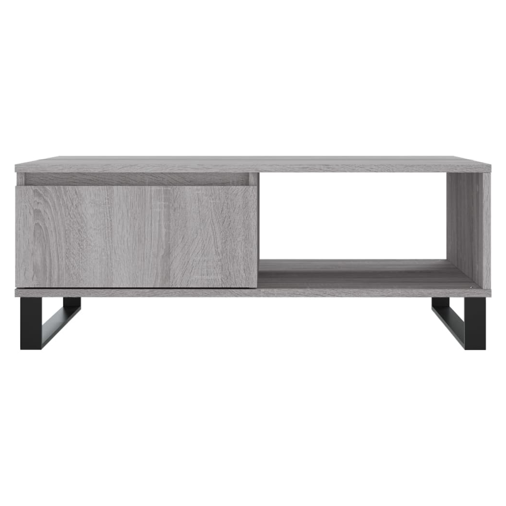 vidaXL Coffee Table Grey Sonoma 90x60x35 cm Engineered Wood S0671256775