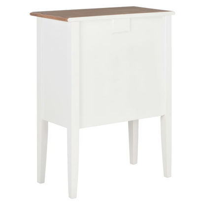 Sideboard White 54x30x80 cm Solid Wood S0671179043