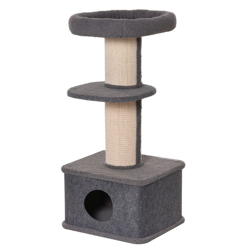 Cat Tree Kitten Tower Pet Furniture w/ Scratching Post Condo Perches Pawhut S0671081221