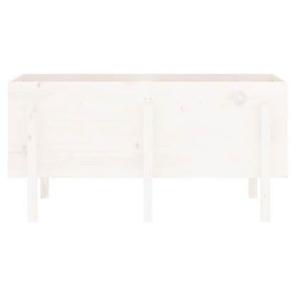 vidaXL Garden Raised Bed White 121x50x57 cm Solid Wood Pine S0671358003