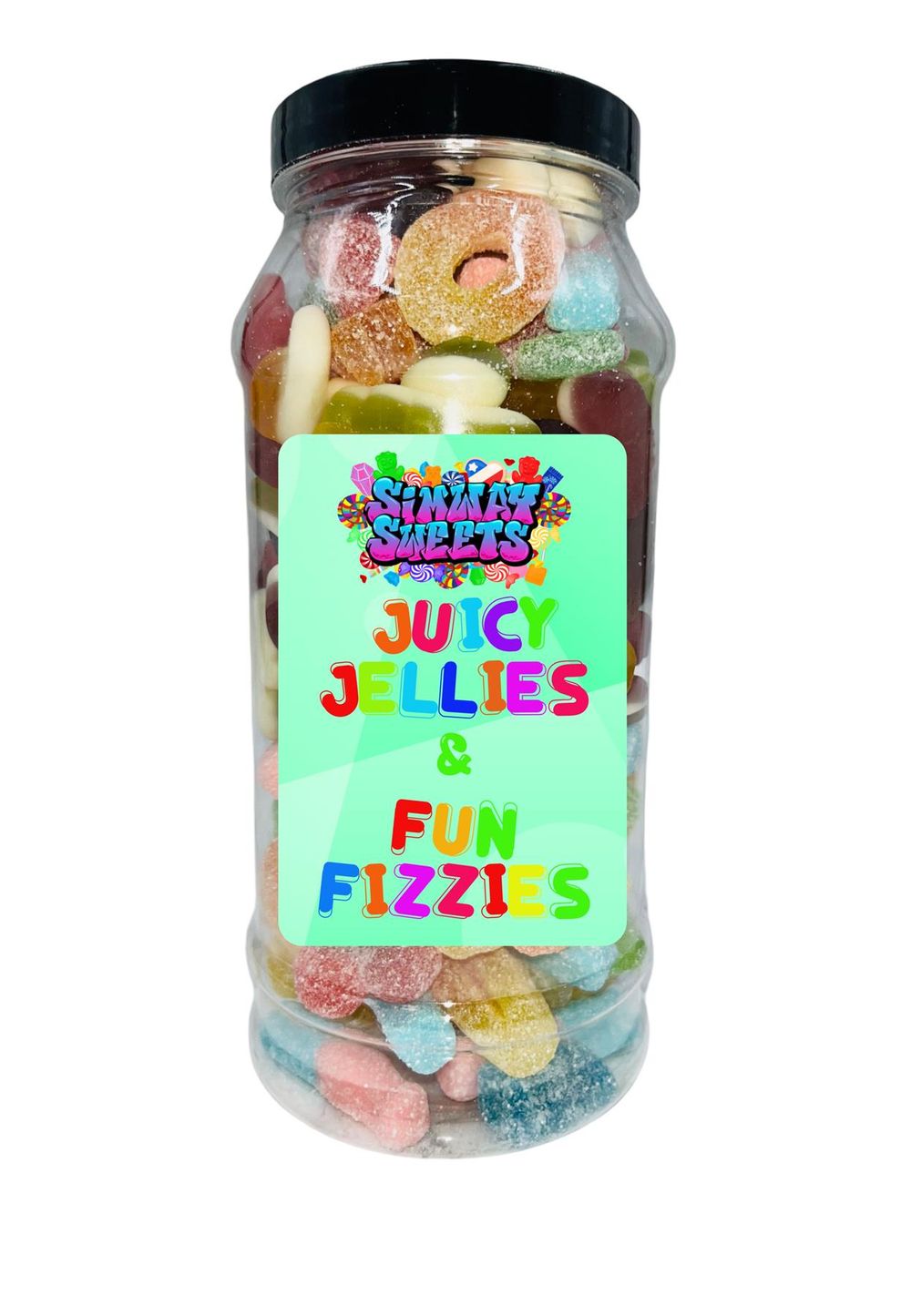 Juicy Jellies & Fun Fizzies Sweet Jar