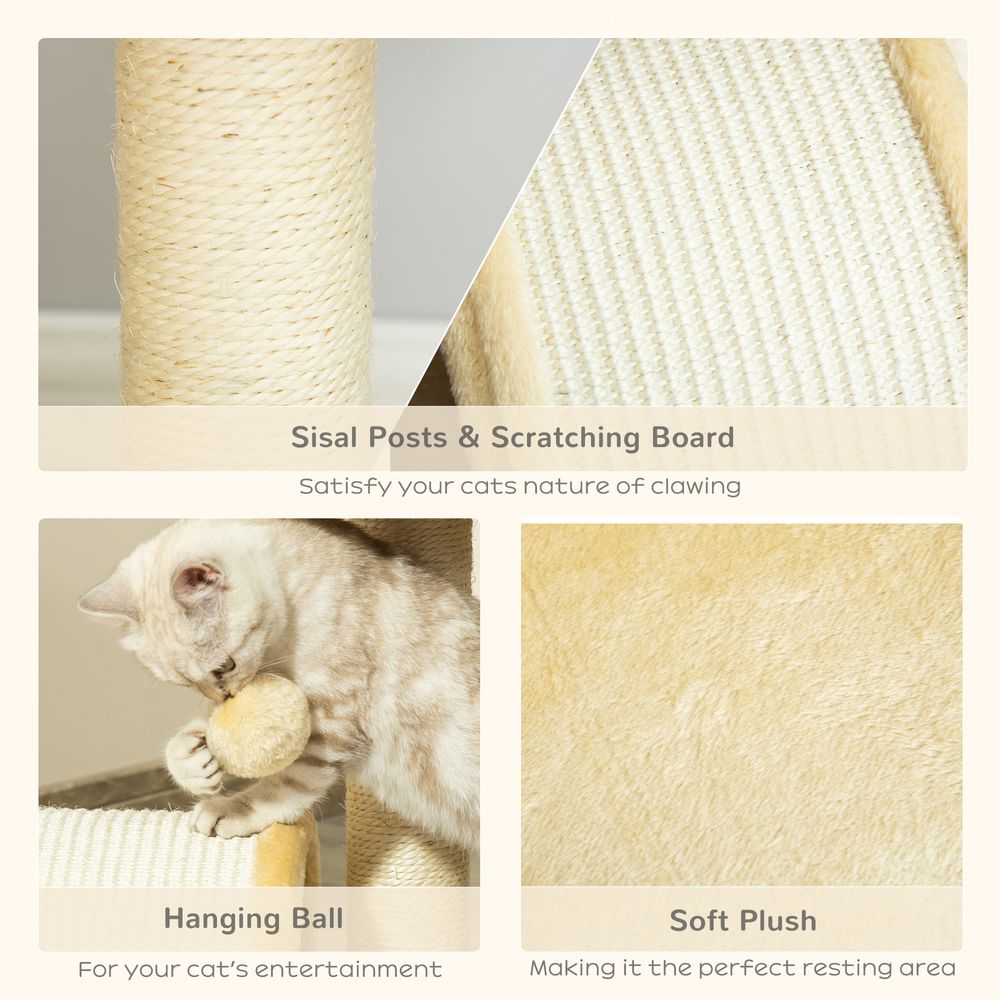 Cat Tree Kitten Scratching Scratcher Cosy Sisal Home Play Rest Activity Exercise S0671071253