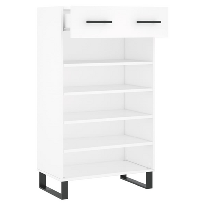 vidaXL Shoe Cabinet White 60x35x105 cm Engineered Wood S0671257037