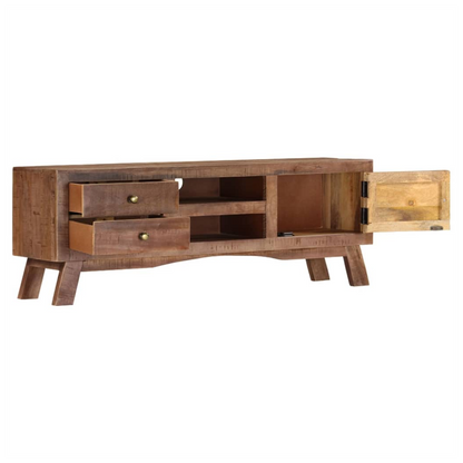 TV Cabinet 110x30x40 cm Rough Mango Wood S0671177255