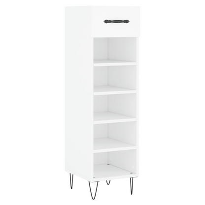 vidaXL Shoe Cabinet White 30x35x105 cm Engineered Wood S0671256835