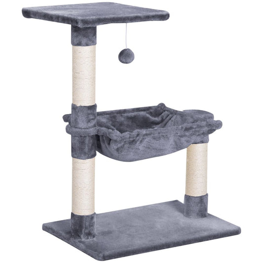 Cat Tree Scratching Posts Natural Sisal Hammock Bed Kitty Activity Center 70Hcm S0671071263