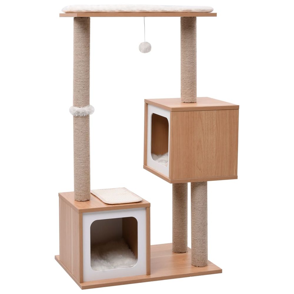 vidaXL Cat Tree with Sisal Scratching Mat 104 cm S069789605