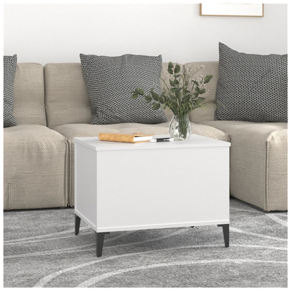 Coffee Table White 60x44.5x45 cm Engineered Wood S0671105454