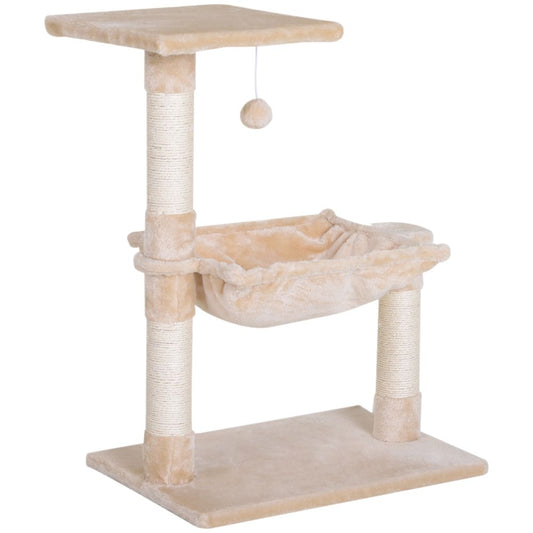 Cat Activity Tree Kitten Play Tower Palace Two-Tier w/ Sisal Scratching Post S0671071000