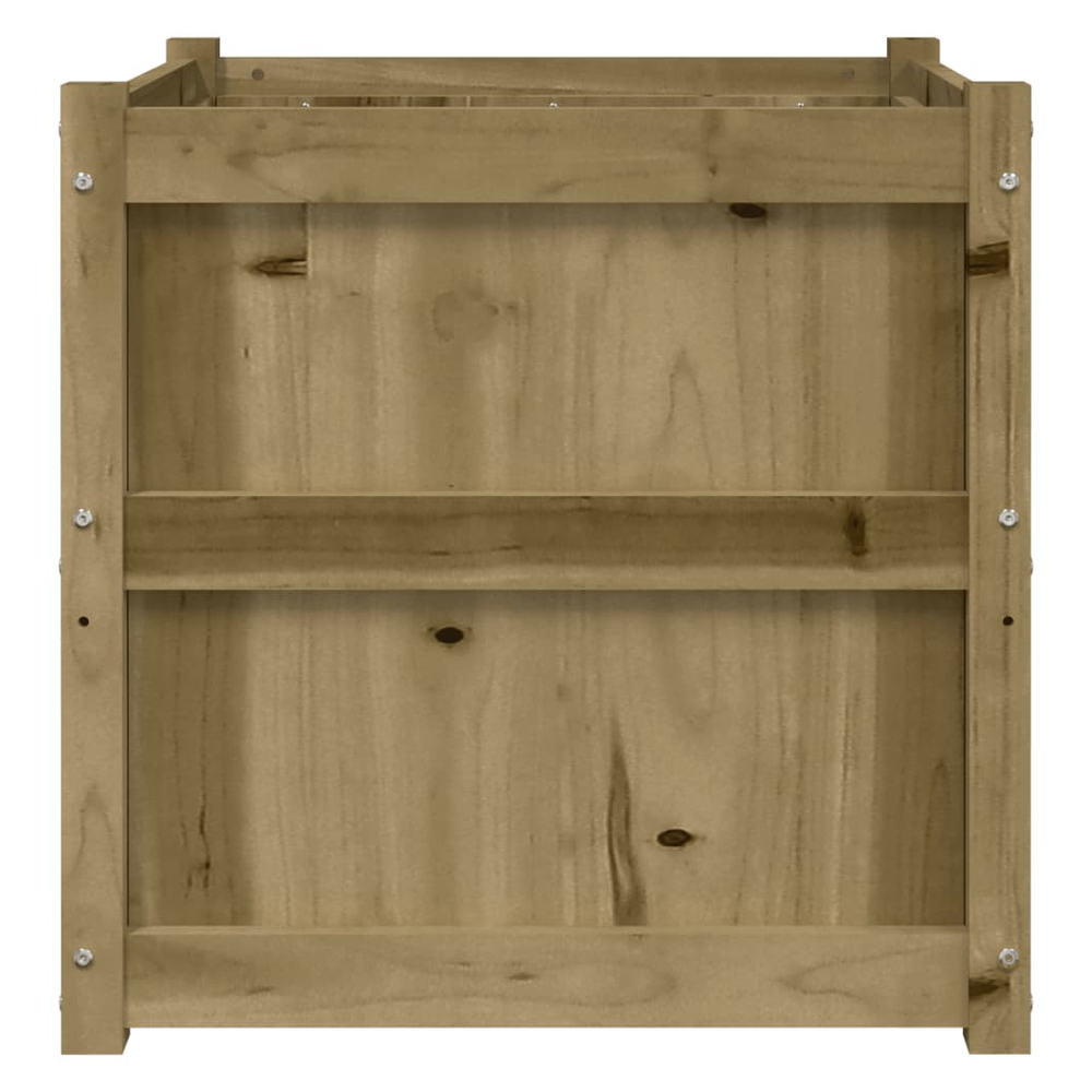 vidaXL Garden Planter 60x60x60 cm Impregnated Wood Pine S0671384883